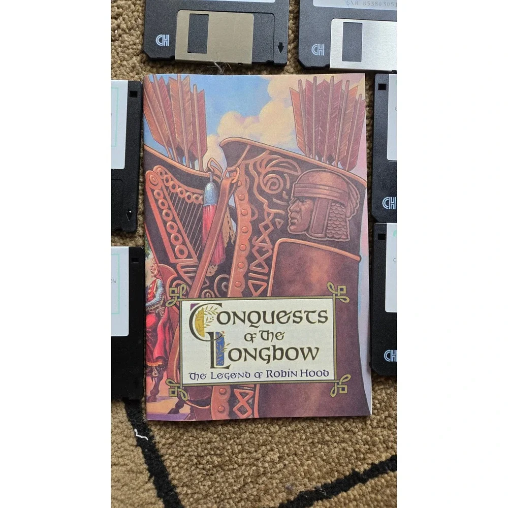 Sierra Conquests of the Longbow Legend of Robin Hood MS-DOS 3.5 Floppy Disk Game